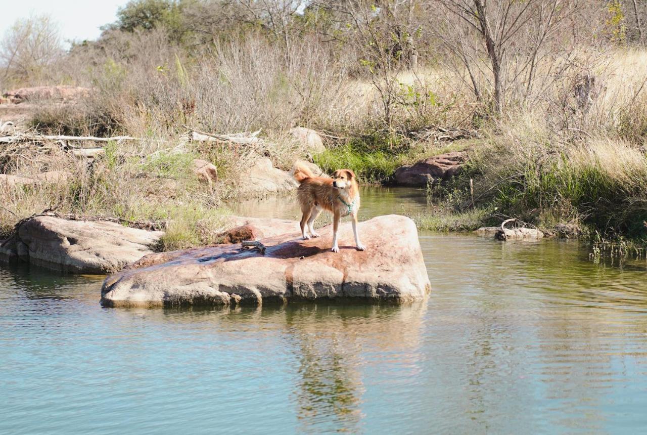 Lazo House - Riverfront With Overlooking Llano River エクステリア 写真
